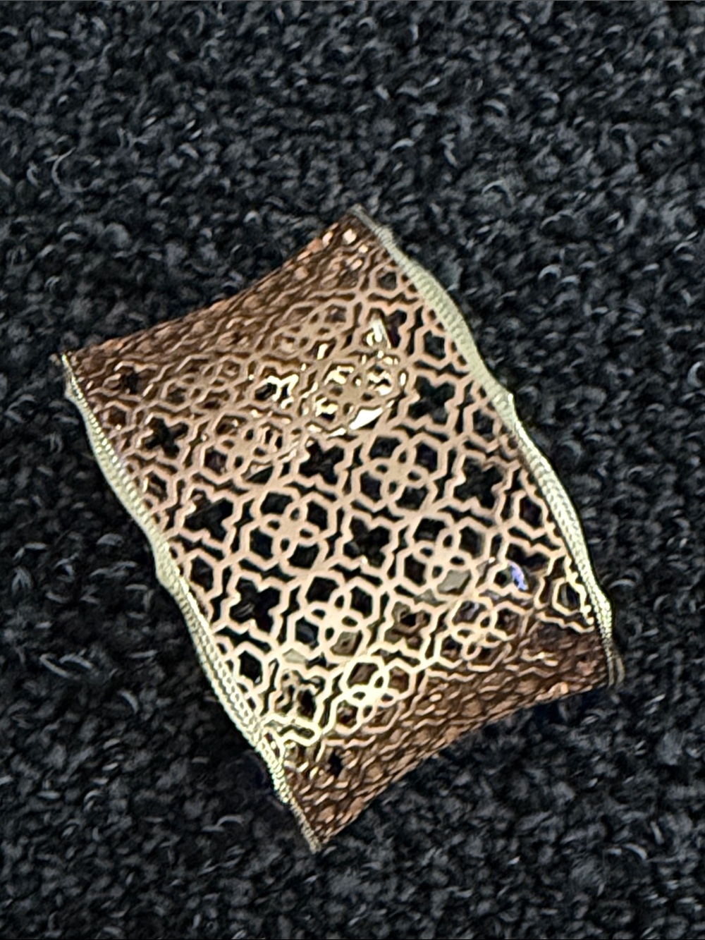 Kendra Scott Gold Laser-Cut Wristlet Clutch